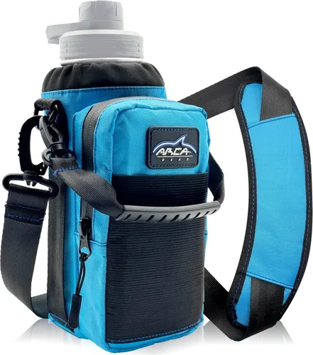 Vista 9 de Arca Gear Hydro Carrier - Bolsa pequeña de 32 onzas para botella de agua aislada con asa de transporte, correa para el hombro, cartera y dos bolsas