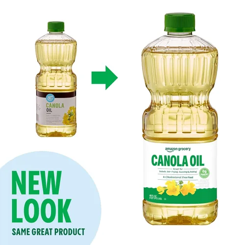 Vista 4 de Amazon Grocery, Aceite de canola, 48 onzas líquidas (anteriormente Happy Belly, el embalaje puede variar)