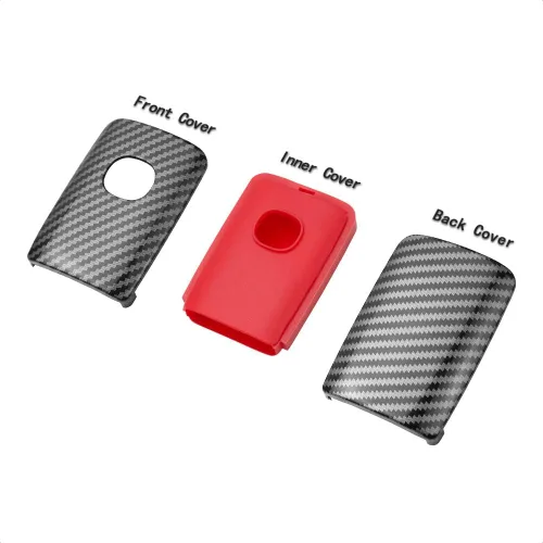 Vista 2 de Funda inteligente compatible con Mazda 3, 6, CX-5, CX-7, CX-9, MX-5, Miata, 3 y 4 botones, entrada sin llave, accesorios de control remoto, funda
