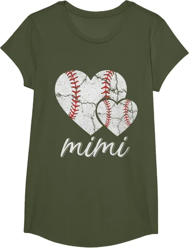 Vista 85 de Camiseta de béisbol Mimi para el Día de la Madre, Negro, S