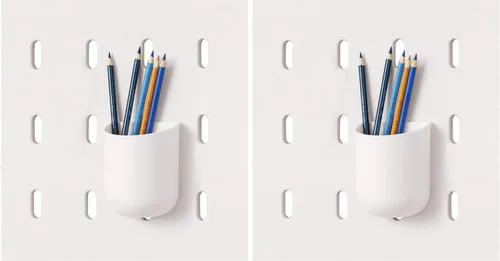 Vista 12 de iDesign Cade - Contenedor organizador modular de plástico sin BPA para colgar, 5.04 x 3.04 x 4 pulgadas, color gris