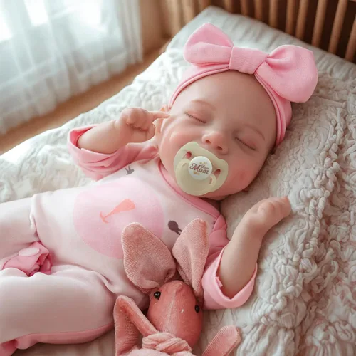Vista 2 de JIZHI Muñecas de Bebé Reborn Realistas - Muñecas de Bebé Recién Nacido Realistas de 12 Pulgadas Niña Hechas a Mano de la Vida Real Muñecas de Niño