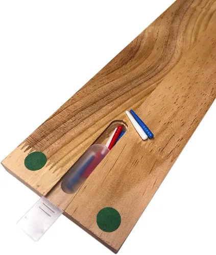 Vista 6 de Bicycle Juegos de mesa de madera con código de color de 3 pistas