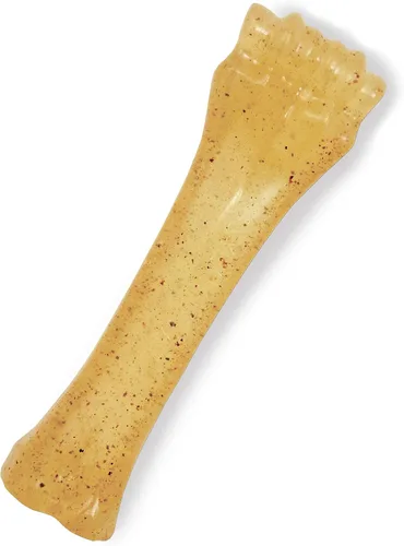 Vista 13 de Nylabone Original Bone Flexi - Juguete masticable para perros, juguetes flexibles para masticadores moderados, sabor a pollo, pequeño, 1 unidad