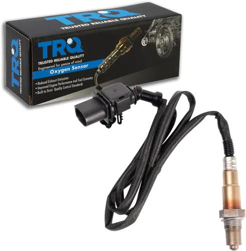 Vista 387 de TRQ Sensor de Oxígeno O2 de 4 Hilos de Banda Estrecha Compatible con VW Atlas 2.0L 2018-21, VW GTI 2.0L 2016-18, Audi A3 Quattro 2.0L 2015-18, VW