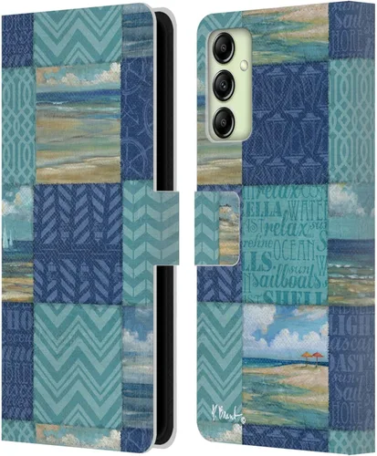 Vista 18 de Head Case Designs Officially Licensed Paul Brent Agate Mermaid Coastal Leather Wallet Case Compatible with Samsung Galaxy A14 5G