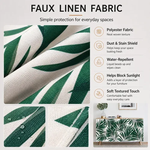 Vista 5 de Lukery Kitchen Cabinet Curtains Dustproof No Drilling (Board Pattern A,120x80cm)