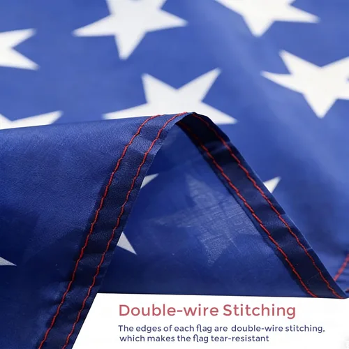 Vista 3 de Bandera de Estados Unidos, bandera de Estados Unidos, 3 x 5 pies, banderas ligeras de poliéster con 2 ojales de latón para decoraciones de fiestas