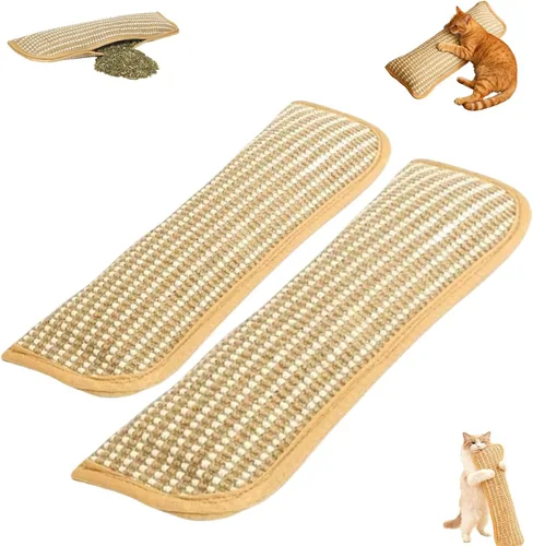 Vista 9 de Catnip Kicker Pillow, Interactive Catnip Chew Toy, Catnips Pillow, Soft Sisal, Scratch and Bite Resistant for Teething Play & Stress Relief (L)