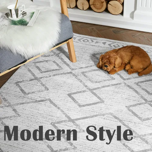 Vista 29 de jinchan Alfombra marroquí de pasillo 2x6 - Alfombra de pasillo lavable a máquina para cocina, alfombra moderna geométrica suave de pelo bajo