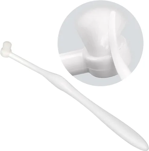 Vista 4 de Kit de cepillado de dientes para mascotas, cepillo de dientes para dedos de perro, cepillo de dientes de 360° y pasta de dientes con sabor a carne