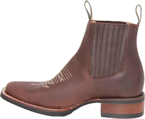 Vista 4 de The Western Shops - Botas vaqueras de tobillo corto para hombre