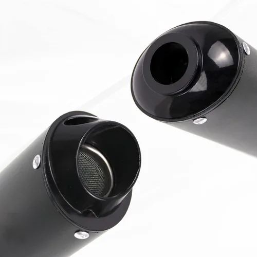 Vista 6 de Sporacingrts Silenciador de escape negro de 26 mm 1.02 pulgadas, silenciador para moto de tierra Compatible con QUAD ATV 4 Wheeler Dune Buggy, moto