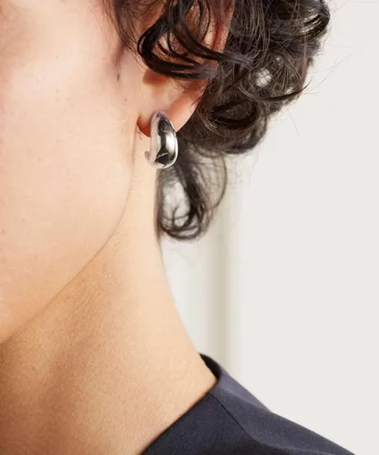 Vista 120 de Aretes de aro gruesos de oro para mujer, chapados en oro de 14 quilates, aretes de aro triple, hipoalergénicos, a la moda, aretes de aro gruesos