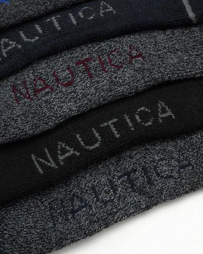 Vista 3 de Nautica Mens Dress Socks Light-Cushion Crew Socks 10 Pack