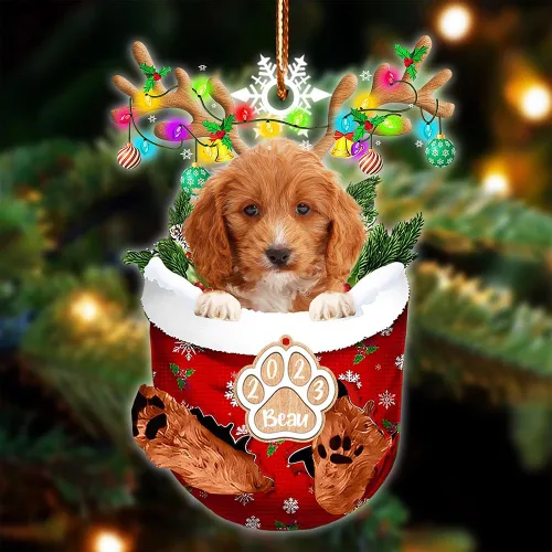 Vista 81 de NAZENTI Adorno Navideño de Bolsillo Personalizado de Affenpinscher en la Nieve, Adorno de Forma Acrílica de Perro, Adorno de Navidad 2023, Adorno