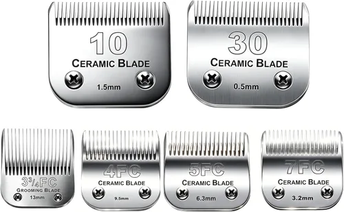 Vista 10 de 7PCS10 Cuchillas de aseo para perros compatibles con Andis Dog Clipper #10+30+40+3FC+4FC+5FC+7FC