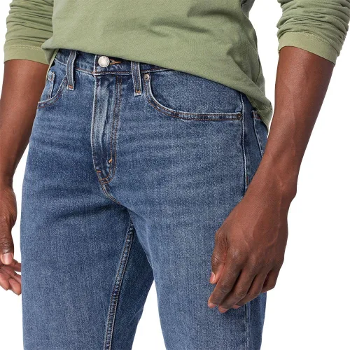 Vista 4 de Signature by Levi Strauss & Co. Gold Label Jeans ajustados y rectos para hombre Riptide