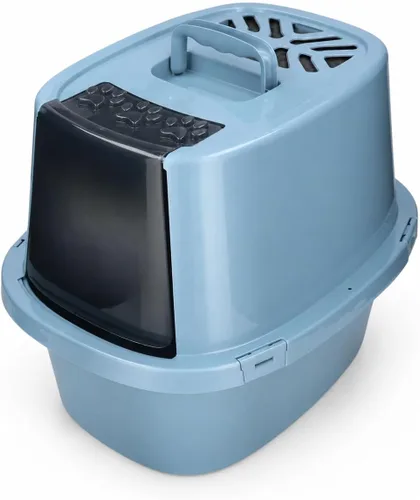 Vista 11 de Stainless Steel Litter Box 23.6", Enclosed Dual Entry XL