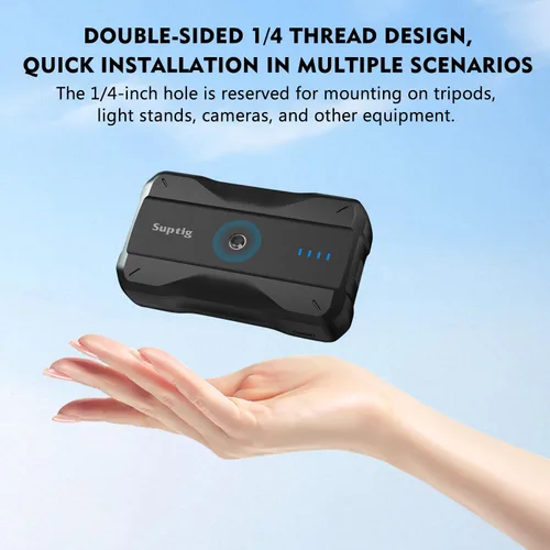 Vista 3 de Suptig Cargador portátil de 9000 mAh batería Banco de energía compatible para Gopro, Canon, Nikon, DJI osmo, Insta 360, Akaso More Cámara, teléfono