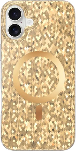 Vista 29 de LONLI Hue - para iPhone 15 Pro Max [Compatible con Magsafe] - Funda de teléfono floral dorada - [Amortiguador de 360°] - Funda de teléfono linda