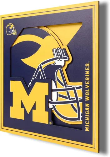 Vista 42 de YouTheFan NCAA Texas A&M Aggies - Arte de pared de la serie de logotipos 3D - 12x12 pulgadas