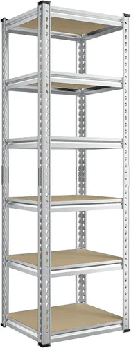 Vista 12 de REIBII Estantes de Almacenamiento Estantería de Metal Ajustable 1600LBS Estantes de Garaje Estantes de Metal Industriales de 4 Niveles Estantería