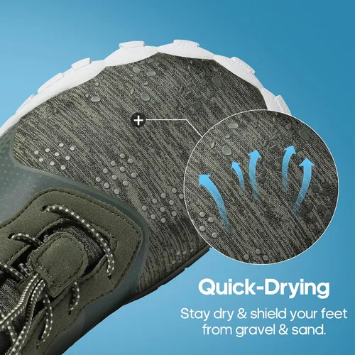 Vista 2 de NORTIV 8 Zapatos de agua para hombre, descalzos, atléticos, ligeros, deportivos, zapatos acuáticos, para natación, al aire libre, pesca, senderismo