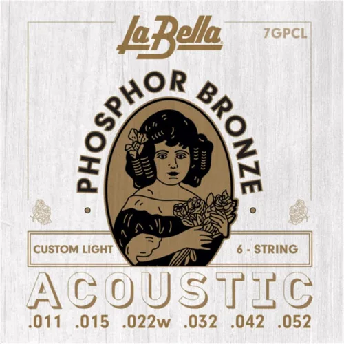 Vista 4 de La Bella 7GPS Phosphor Bronze - Cuerda de guitarra acústica ligera