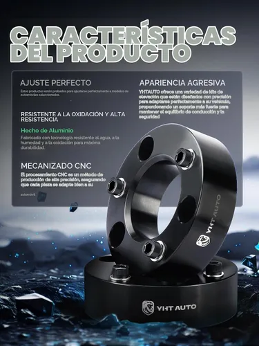 Vista 6 de YHTAUTO Kit de elevación de nivelación delantera de 2 pulgadas para Nissan
