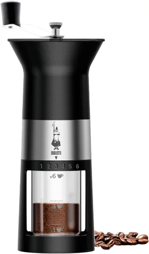 Vista 2 de Bialetti MCPRO001 Molinillo de café manual, acero aleado, negro