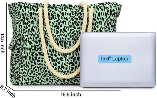 Vista 5 de Becokan Bolsa de playa para mujer, bolsa de playa extra grande, impermeable, a prueba de arena, con cremallera, bolsa de playa para piscina