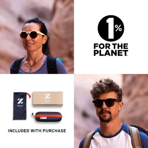 Vista 6 de Zeal Optics Crowley Gafas de sol polarizadas basadas en plantas para hombres y mujeres