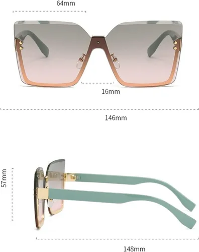 Vista 7 de GAOXIN Gafas de sol decorativas de moda para hombre y mujer (color B, tamaño 1)