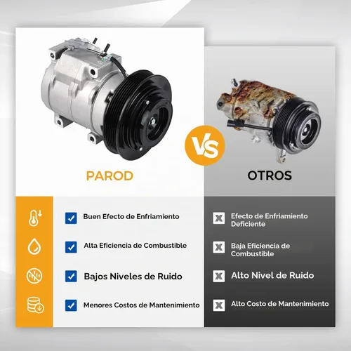 Vista 5 de PAROD Compresor de aire acondicionado CO27000C con embrague apto para Toyota Corolla 2003-2008, Matrix 1.8L L4 2003-2008