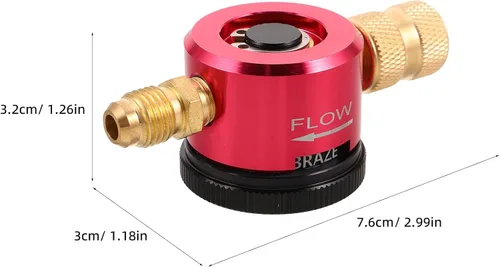 Vista 5 de Adjustable Nitrogen Regulator Nitrogen Regulating Valve with Cylinder Adapter Designed for Refrigeration Purge and Testing