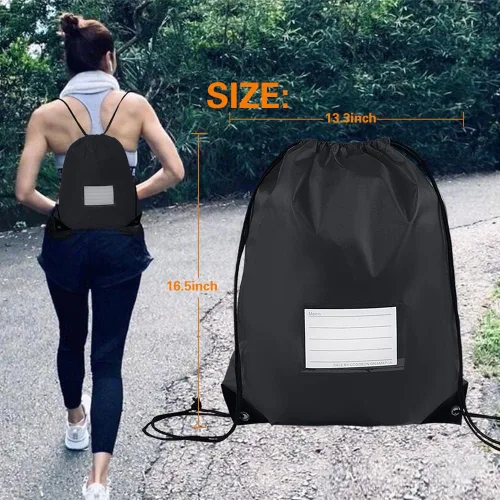 Vista 29 de CODOBON Paquete de 20 bolsas con cordón, mochila de cuerda de dibujo a granel, bolsa de bricolaje para gimnasio, deportes, bolsa para mujeres