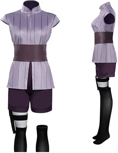Vista 4 de Hyuga Hinata - Kimono de anime para cosplay, disfraz de Halloween y carnaval