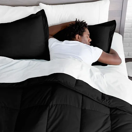 Vista 8 de Ropa de cama de seda satinada, tamaño matrimonial, color rosa intenso, 4 piezas, 21.16 oz/m², cómoda, satén lujoso, calidad de hotel, el mejor juego