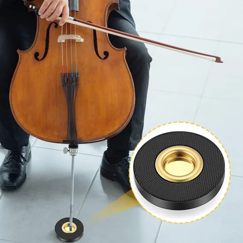 Vista 6 de Facmogu Parada de roca para violonchelo, reposapiés para violonchelo para protector de suelo Accesorio para instrumento de cuerda Regalo de Navidad