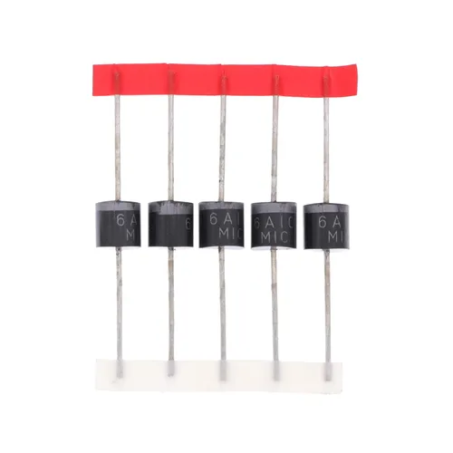Vista 10 de 5PCS 6A1 Rectificador Diodo 6A 100V R-6 Axial 6 Amp 100 Voltios