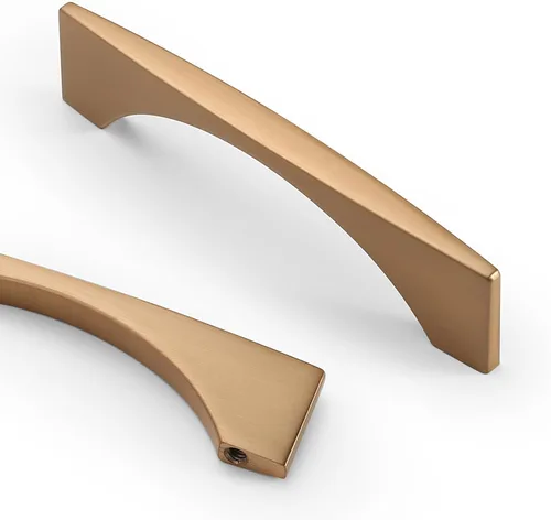 Vista 13 de Asidrama - Paquete de 10 manijas de gabinete de cocina color latón envejecido de 3.75 pulgadas (96mm), tiradores para gabinete, accesorios