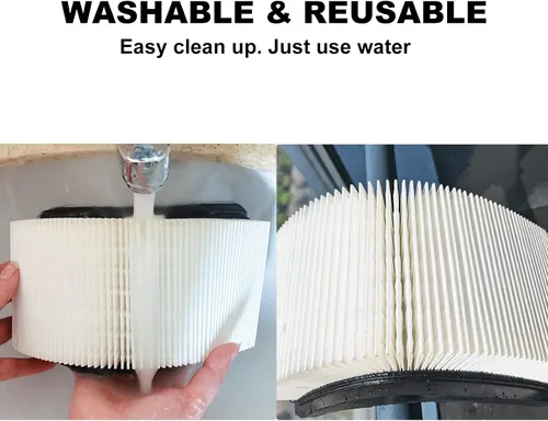 Vista 6 de Filtro de repuesto de cartucho HEPA apto para filtros de aspiradora inalámbrica para aspiradoras húmedas/secas, compatible con JIENUO JN707, 1