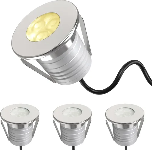Vista 10 de luces subacuáticas de la piscina de 3W LED, luz del estanque IP68 12V Iluminación azul.