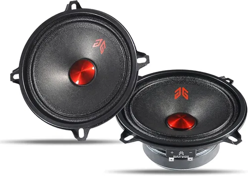 Vista 21 de MX40P1 Altavoz de Rango Medio de 4 Pulgadas 120 Vatios 4 Ohmios Tapa Antipolvo Roja, Altavoces de Audio de Calidad Premium para Puerta de Automóvil