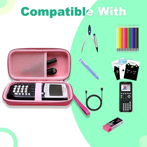 Vista 2 de XANAD - Funda de calculadora compatible con Texas Instruments TI-84 Plus CE/TI-84 Plus/TI-Nspire CX II CAS/TI-Nspire CX II/TI-83 Plus/TI-89