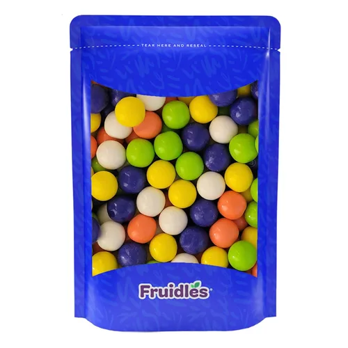 Vista 2 de Fruidles Bolas de goma con sabor a frutas, golosinas de bufé de dulces, recambios de tamaño de máquina, certificado Kosher Parve, 1 pulgada