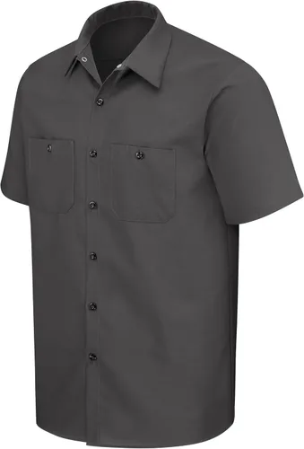 Vista 6 de Red Kap Men's Industrial Work Shirt Carbón