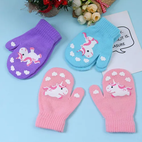 Vista 7 de Cooraby - 6 pares de guantes unisex mágicos de punto, elásticos, de invierno, para bebé