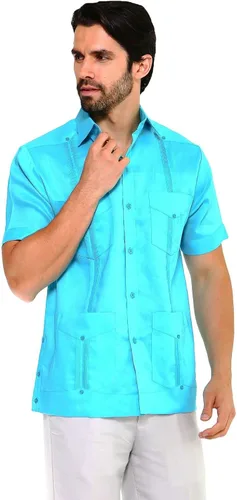 Vista 8 de Mojito Collection Short Sleeve Ramie Linen Guayabera